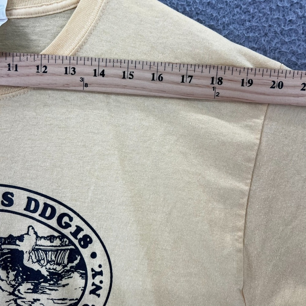 Vintage Y2k USS Semmes DDG18 Reunion 2006‎ Adult Large Yellow Soft Gildan Tab - Picture 7 of 15